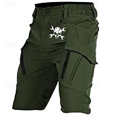 baratos bermuda cargo estampada masculina-Homens Estampas Abstratas Bermuda Cargo Shorts de trabalho Cintura Média Roupa de rua Inovador Casual Diário Para Noite Com Cordão Bolsos laterais Cintura elástica Designer Roupa
