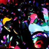 preiswerte Deko-10 stücke led-licht finger licht licht ring laser licht bungee dance hand lampe sashimi lampe konzert atmosphäre requisiten