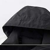 economico Softshell, pile e giacche da escursionismo-Per uomo Giacca Softshell Giubbino da escursione All&#039;aperto Color Block Antivento Resistente all&#039;acqua Giacca a vento Viaggi Grigio scuro Nero Avorio Verde