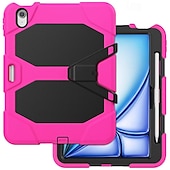 billige iPad-etui-Tablett Etuier Covere Til Apple iPad Air 11&quot; (2024) iPad Pro 11&quot; (2024) Bærbar Blyantholder Armour Defender Rugged Protective Rustning PC Silikon