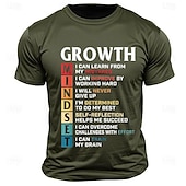 abordables T-shirt graphique pour hommes-Homme Lettre Drôle T-shirt 100% Coton Manche Courte Graphique Chemise Noir Gris foncé Vert Véronèse T-shirt confortable Rue Sport en Plein Air Vêtements de créateurs de mode