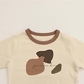 billiga Kläder för pojkar-Pojkar 3D Grafisk Tecknat Sweatshirt &amp; Sweatpants Set Träningsoveraller Långärmad Vår Höst Dagligen Ledigt Komfort Barn 4-12 år Rund hals Utomhus Semester Skräddarsydd passform