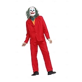 cheap Couple &amp; Group Costumes-Clown Cosplay Costume Outfits Halloween Group Couples Costumes Cosplay Adults Men's Women's Halloween Carnival Party Easy Halloween Costumes Dress Up