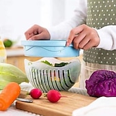 billige Kjøkkenutstyr og -redskap-frukt  &amp; grønnsakskutter enkel salat- og fruktkutterbolle - miljøvennlig, tåler oppvaskmaskin, perfekt kjøkkenhjelper for rask matlaging