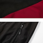 رخيصةأون بذلات رياضية أساسية-رجالي بدلة رياضية بذلة رياضة سويت شيرت بسحاب كامل أسود أخضر كاكي رقبة طوقية مرتفعة ألوان متناوبة بقع قطعتين الرياضة &amp; في الخارج مناسب للبس اليومي مناسب للعطلات أناقة الشارع أساسي كاجوال ربيع &amp; الصيف