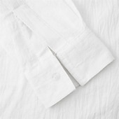 economico camicia da uomo con bottoni-Per uomo Camicia Camicia Estiva Camicia casual Camicia da Spiaggia Camicia con Bottoni Nero Bianco Blu marino Marrone Kaki Manica Lunga Semplice Colletto alla coreana Vacanza Camicia hawaiana Tasca