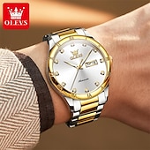 cheap Mechanical Watches-New Brand Olevs European Men&#039;S Business Mechanical Watch Inlaid With Diamond Luminous Calendar Month Display Automatic Mechanical Watch Waterproof Sports Simple Leisure Watch