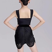 voordelige wedstrijd jurk-Kinderdanskleding Rokken Kwastje Voor meisjes Prestatie Alledaagse kleding Mouwloos Natuurlijk Spandex