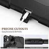 billige iPad-etui-Tablett Etuier Covere Til Apple iPad Air 11&quot; (2024) iPad Pro 11&quot; (2024) Bærbar Blyantholder Armour Defender Rugged Protective Rustning PC Silikon