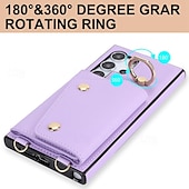 levne Pouzdra pro Samsung-telefon Carcasă Pro Samsung Galaxy S24 Ultra Plus S23 S22 S21 S20 Ultra Plus FE A55 A35 A25 A15 5G A14 A54 A53 S25 Ultra Pouzdro na peněženku se stojánkem Držák na prsteny Zip Retro TPU Kov PU kůže
