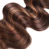 halpa 3 nippua kiinnityksellä-t1b/4/30 body wave highlight hiukset 3 nippua pitsillä