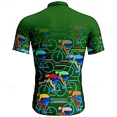  Homens Camisa para Ciclismo Gráfico Manga Curta Moto Camiseta Camisa / Roupas Para Esporte com 3 bolsos traseiros Ciclismo de Montanha Secagem Rápida Design Anatômico Capilaridade Respirável Esportes