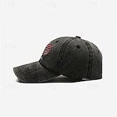 cheap Men&#039;s Baseball Cap-Men&#039;s Baseball Cap Sun Hat Trucker Hat Black Navy Blue Polyester Embroidered Fashion Casual Street Daily Letter National Flag Adjustable Sunscreen Breathable