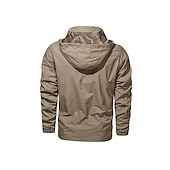 voordelige Softshell, fleece &amp; wandeljacks-Voor heren Softshell jas Wandeljack Buitenshuis Winddicht Lichtgewicht Windjack Reizen Zwart Leger Groen Blauw Khaki Grijs