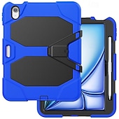 billige iPad-etui-Tablett Etuier Covere Til Apple iPad Air 11&quot; (2024) iPad Pro 11&quot; (2024) Bærbar Blyantholder Armour Defender Rugged Protective Rustning PC Silikon