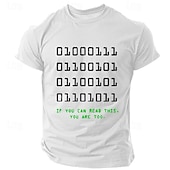 billige Morsomme T-skjorter for menn-Herre Morsom T skjorte Kortermet T skjorte 3D-utskrift Crew-hals Skjorte Årgang Kul Fest Ferie Svart Hvit Blå Sommer Vår Klær S M L XL XXL XXXL