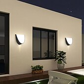economico applique da esterno-Lampadari Da Parete Per Esterni A Led Bianco Caldo/Bianco Moderni Lampadari A Parete Lampadari Da Parete Per Esterni Moderni Lampadari Per Esterni Impermeabile Antiruggine Per Portico Giardino