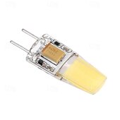 baratos Luzes LED de Dois Pinos-Lâmpada led cob g6.35 bi-pin tipo jc 4w ac/dc 12v para armário sob o teto do armário mesa pingente lustre luzes de acento