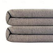 お買い得  シャワーカーテン-リネンテクスチャシャワーカーテン 12個のプラスチックフック付き 180cm*180cm(70&quot;*70&quot;) ヘビーデューティ生地のシャワーカーテンセット ラグジュアリー防水ポリエステル布シャワーカーテン バスルーム用