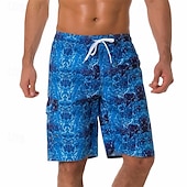 baratos Calções de Banho Masculinos-Homens Calção Justo de Natação Shorts de Natação Bermuda de Surf Bolsos Com Cordão Cintura elástica Calção Ao ar livre Desportos e Ar livre Praia Outono Secagem Rápida Leve Macio Natação Surfe Praia