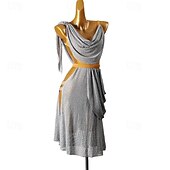 abordables Tenues de danse latine-Danse latine Robe Cristaux / Stras Femme Utilisation Usage quotidien Sans Manches Spandex