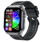 abordables Relojes inteligentes-iMosi ET585 Reloj inteligente 2.04 pulgada Smartwatch Reloj elegante Bluetooth ECG + PPG Monitoreo de temperatura Podómetro Compatible con Android iOS Mujer Hombre Llamadas con Manos Libres