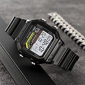 cheap Digital Watches-SKMEI Men Digital Watch Fashion Casual Business Wristwatch Luminous Stopwatch Alarm Clock Countdown Steel TPU Watch