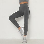 levne Legíny a legíny na jógu-Dámské Kalhoty na jógu Legíny na jógu Elastický pas Vysoký pas Jóga Cvičení v tělocvičně Pilates Cyklistické kalhoty Tmavě šedá melounová červená Armádní zelená Sportovní Sportovní oděvy Elastické