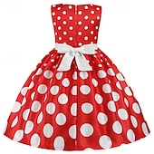 preiswerte Partykleider-Mädchen&#039; 3D Stelle Party Kleid Ärmellos Sommer Leistung Party Geburtstag Prinzessin Schön Süß kinderkleidung 4-12 Jahre abendkleider Schaukelkleid A Linie Kleid Midi Regular Fit