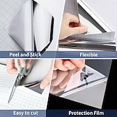 cheap Mirror Wall Stickers -Mirror Sticker for Walls Self Adhesive Mirror Contact Paper Peel and Stick Vinyl Mirror Wallpaper Stickers for DIY Home Decor Bedroom Door Cabinets Craft Countertops Dresser