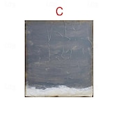 preiswerte Landschaftsgemälde-handgemaltes Ölgemälde beige braun Malerei braun Wabi Sabi Kunstwerk strukturiertes Ölgemälde beige Ölgemälde braun abstraktes Ölgemälde Leinwandkunst moderne horizontale Dekorkunst