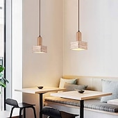 ieftine Designul cilindrului-LED pandantiv lumina din piatra design pandantiv vintage living dormitor sufragerie 110-240v