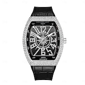 preiswerte Quarz-Uhren-Herren Quarz Uhr Kreative Outdoor Modische Armbanduhr Kalender wasserdichte Dekoration Lederuhr