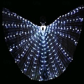 cheap Novelties-LED Wings Glow Angel Light Up Wings Belly Dance Costumes Wings LED Butterfly Wings for Adults Kids Glowing Light Up Costume Performance Clothing for Carnival