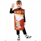 levne Dívčí kostýmy-Karlík a továrna na čokoládu Wonka tabulka čokolády Cosplay kostým cosplay Filmové kostýmy for Chlapecké Dívčí Dětské Karneval Plesová maškaráda Večírek Plesová maškaráda