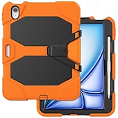billige iPad-etui-Tablett Etuier Covere Til Apple iPad Air 11&quot; (2024) iPad Pro 11&quot; (2024) Bærbar Blyantholder Armour Defender Rugged Protective Rustning PC Silikon