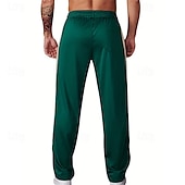 cheap Sweatpants-Men&#039;s Sweatpants Trousers Straight Leg Sweatpants Patchwork Pocket Elastic Waist Color Block Comfort Sports Outdoor Daily Fashion Casual Black Wine Micro-elastic
