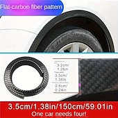 economico Decorazione e protezione carrozzeria-Set da 4 pezzi di protezioni passaruota in PVC opaco: protezione da graffi e urti per la protezione anteriore
