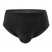 cheap Men&#039;s Briefs Underwear-Men&#039;s 1 PCS Boxers Underwear Boxer Shorts Modal Breathable Soft Comfortable Plain Mid Rise Black White