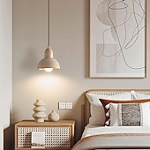 Χαμηλού Κόστους Κρεμαστό φώτα-led κρεμαστό φως ζεστό λευκό 1-ελαφρύ 5w μικρή διακόσμηση σπιτιού πέτρινη οροφή κρεμαστό φωτιστικό θόλου φωτισμός wabi-sabi e26/e27 αγροικία ρουστίκ πολυέλαιος σπιτιού 110-240v