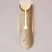 cheap Indoor Wall Lights-LED Indoor Wall Lights Warm White 1-Light Creative Natural Yellow Travertine Retro Wabi-sabi Wind Art Ambient Lighting Simple Living Room Bedroom Backdrop Stairs 110-240V