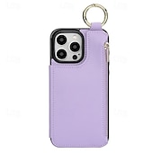 cheap iPhone Cases-Phone Case For iPhone 16 iPhone 15 Pro Max Plus iPhone 14 13 12 11 Pro Max Plus Mini SE Back Cover with Stand Holder Card Slot Ring Buckle Retro PC PU Leather