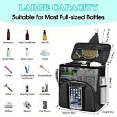 economico Organizzazione spazi-organizer da doccia impermeabile da appendere con 7 supporti flessibili. borsa da toilette in rete ad asciugatura rapida con tasca touch-friendly per smartphone borsa da doccia con montaggio a parete