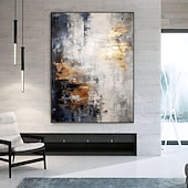 Χαμηλού Κόστους Πίνακες Τοπίων-χειροποίητη ελαιογραφία καμβάς τοίχος διακόσμηση αφηρημένη ζωγραφική μαχαίρι τοπίο μπλε για διακόσμηση σπιτιού τυλιγμένη άτονη ζωγραφική χωρίς πλαίσιο