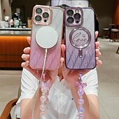 Недорогие Чехлы для Samsung-телефон Кейс для Назначение SSamsung Galaxy айфон 16 iPhone 15 14 Pro Max Plus iPhone 13 12 11 Pro Max Кейс на заднюю панель Магнитный адсорбционный футляр