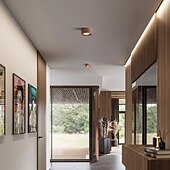 economico Lampade da soffitto-lampada da soffitto a led sorgente luminosa a 3 colori downlight a soffitto cilindrico a 1/2/3 luci plafoniere a soffitto per camera da letto soggiorno ufficio cucina salotto sala da pranzo 110-240 v