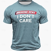 abordables T-shirts amusants pour hommes-T-shirt graphique pour homme &#039;Actualités de dernière minute je m&#039;en fiche&#039; T-shirt d&#039;attitude sarcastique à manches courtes