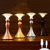 cheap Table Lamps-LED Desk Light Touch Controlled Reading Light Bar Metal Table Lamp Portable Battery Table Retro Night Light LED Restaurant Bedroom Bedside Restaurant USB Charging Light 1PC