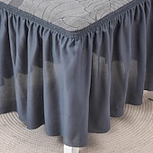 billiga Fåtöljskydd och armlöst stoltäckning-stolsöverdrag med kjolfåll elegant och snygg design mjukt och slitstarkt tyg perfekt för matsal eller speciella tillfällen ger fullt stolskydd lätt att installera och maskintvättbar