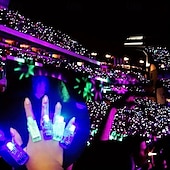 preiswerte Deko-10 stücke led-licht finger licht licht ring laser licht bungee dance hand lampe sashimi lampe konzert atmosphäre requisiten
